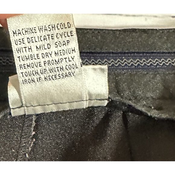 Cintas Black Work Uniform Dress Pants Womens Sz 0 Polyester Flat Front High Rise - Picture 4 of 9